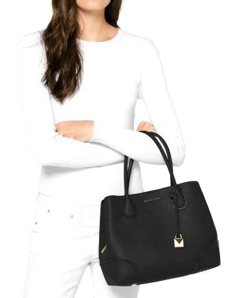 Michael Kors Mercer Pebble Leather Gallery Satchel 